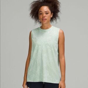 Lululemon All Yours Tank Top in Cloudy Wash Arctic Green Size 6